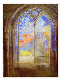 Kunstwerk  Church window - Odilon Redon