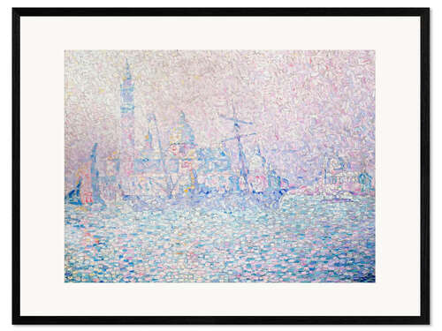 Framed art print Isola di San Giorgio, Brume Rose, Venise