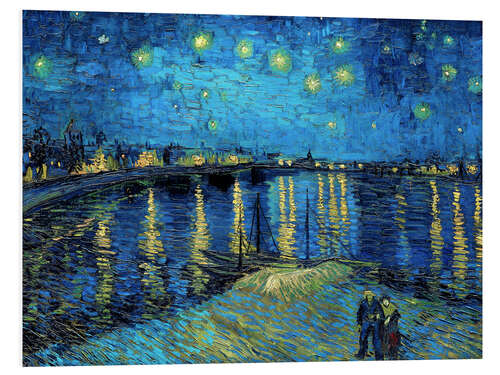 Foam board print Starry Night Over the Rhône