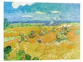 Foam board print Wheat Field with Reaper