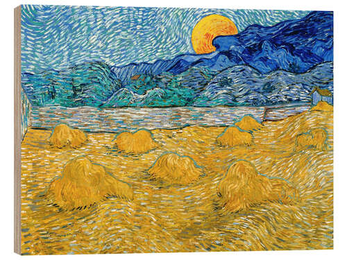 Trebilde Evening landscape with rising moon