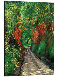 Aluminium print Forest path