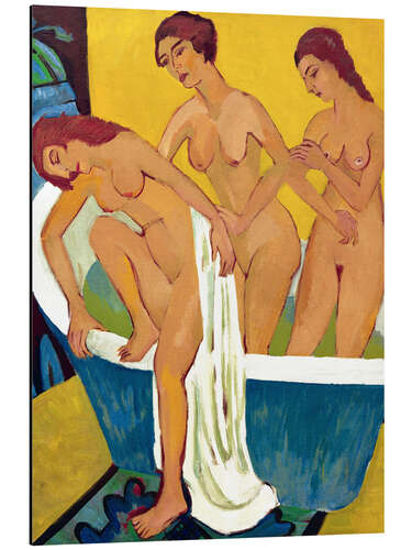 Aluminiumsbilde Bathing women