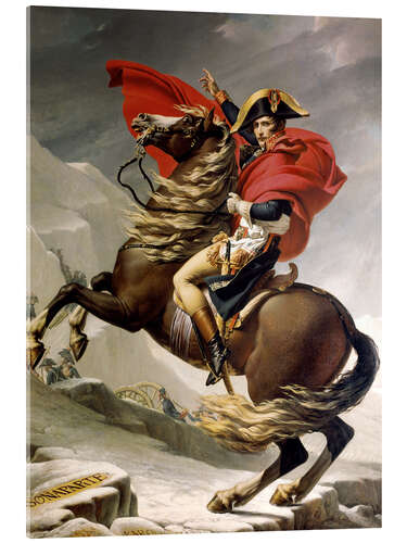 Acrylic print Napoleon Crossing the Alps