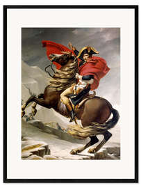 Gerahmter Kunstdruck Napoleon überquert den St. Bernhard