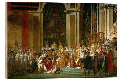 Tableau en bois Le Sacre de Napoléon