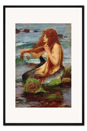 Gerahmter Kunstdruck Eine Nixe