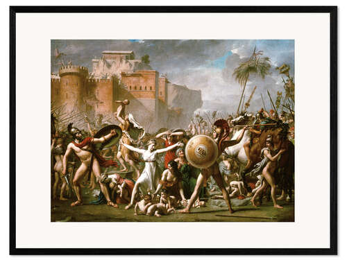 Inramat konsttryck The Sabine Women