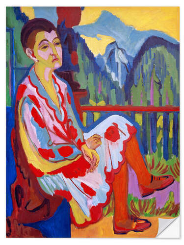 Sisustustarra Seated Lady (Erna Kirchner)