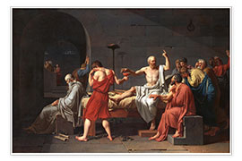 Póster  A Morte de Sócrates - Jacques-Louis David