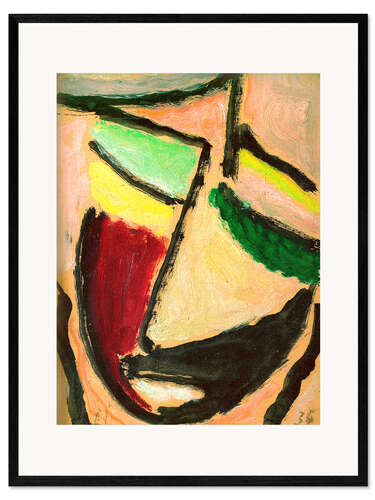 Framed art print Small abstract head