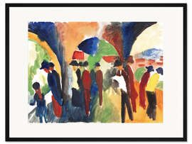 Gerahmter Kunstdruck Unter den Lauben