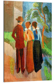 Magnettafel Spaziergang zu dritt