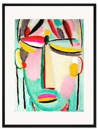 Gerahmter Kunstdruck Heilandsgesicht: Tod II