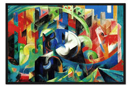 Gerahmter Kunstdruck Rinder (Bild mit Rindern I)