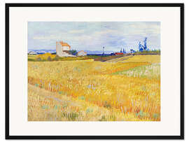 Gerahmter Kunstdruck Weizenfeld