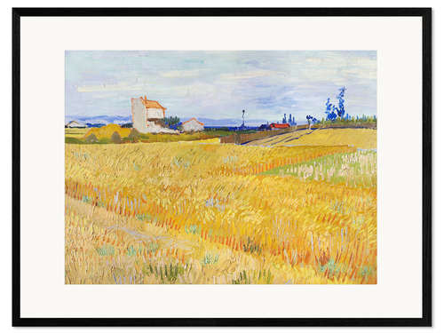 Impresión de arte enmarcada Cornfield