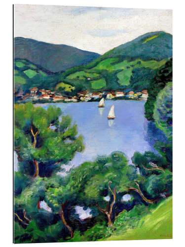 Gallery print View of Tegernsee lake