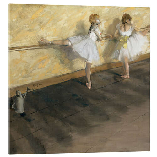 Acrylglas print Dancers at the ballet bar