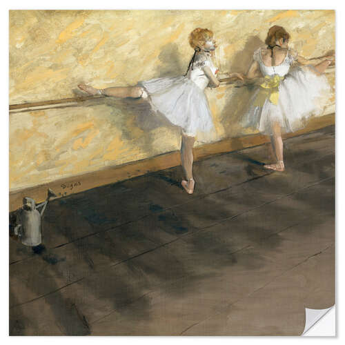 Vinilo para la pared Dancers at the ballet bar