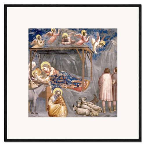 Gerahmter Kunstdruck Die Geburt Christi