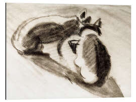 Magnettafel Die zwei Katzen von Franz Marc