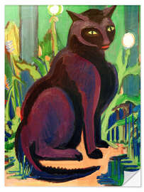 Selvklebende plakat Black Cat (tomcat Bobby)