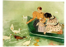 Acrylglasbild Fütterung der Enten