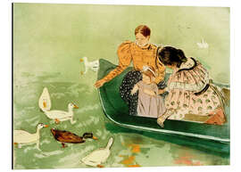 Alubild Fütterung der Enten