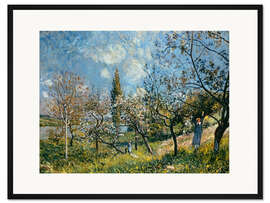 Gerahmter Kunstdruck Obstgarten im Frühling