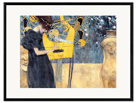 Gerahmter Kunstdruck  Die Musik - Gustav Klimt