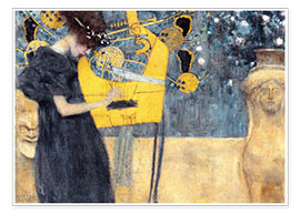Póster  A música - Gustav Klimt