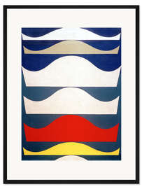 Gerahmter Kunstdruck Farbige Abstufung