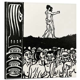 Quadro em alumínio Na frente do povo - Ernst Ludwig Kirchner