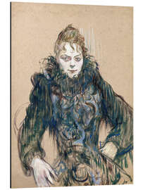 Magnettafel Frau mit Federboa