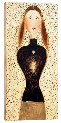 Wood print Figure from the front