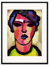 Gerahmter Kunstdruck Dunkle Flamme