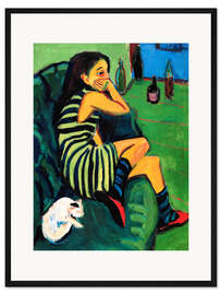 Gerahmter Kunstdruck Artistin Marcella