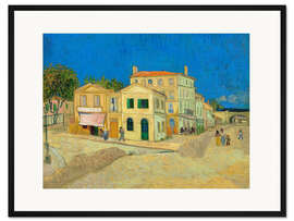 Gerahmter Kunstdruck Das gelbe Haus