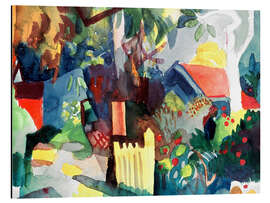 Magnettafel Landschaft mit hellem Baum