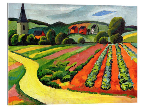 Gallery print Landscape with Church and path