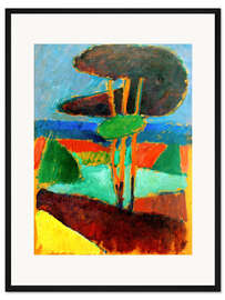 Gerahmter Kunstdruck Pinien