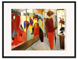 Gerahmter Kunstdruck Modegeschäft