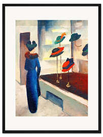 Gerahmter Kunstdruck Hutladen