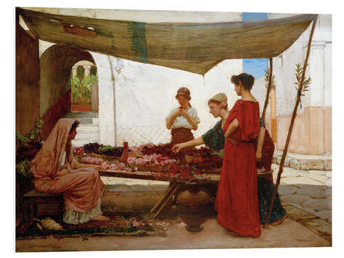 Foam board print A Grecian Flower Market