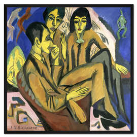 Gerahmter Kunstdruck Künstlergruppe (Unterhaltung der Künstler)