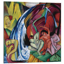 Magnettafel Der Wasserfall (Frauen unter einem Wasserfall)