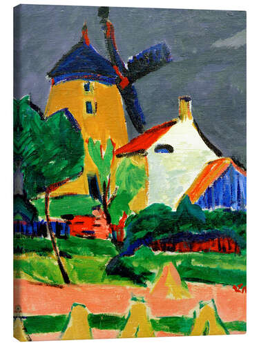 Canvas print The windmill at Moritzburg