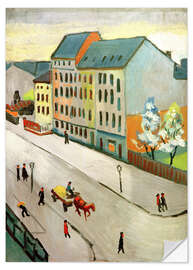 Sticker mural Notre rue en gris