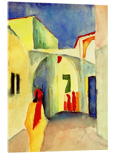 Acrylic print Alley in Tunis